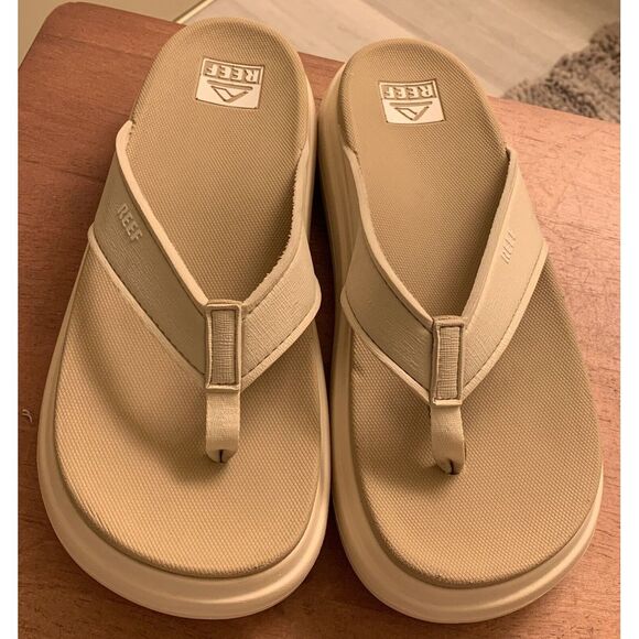 Reef Womens Cushion Bondi Platform Summer Beach Sandals Thongs Flip Flops Size 9 - Picture 2 of 10